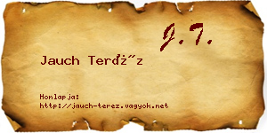 Jauch Teréz névjegykártya